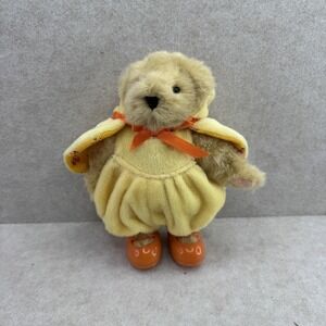 Vintage Muffy Vanderbear Yellow Small 6-14in Plush Bear Duck Costume Collectible